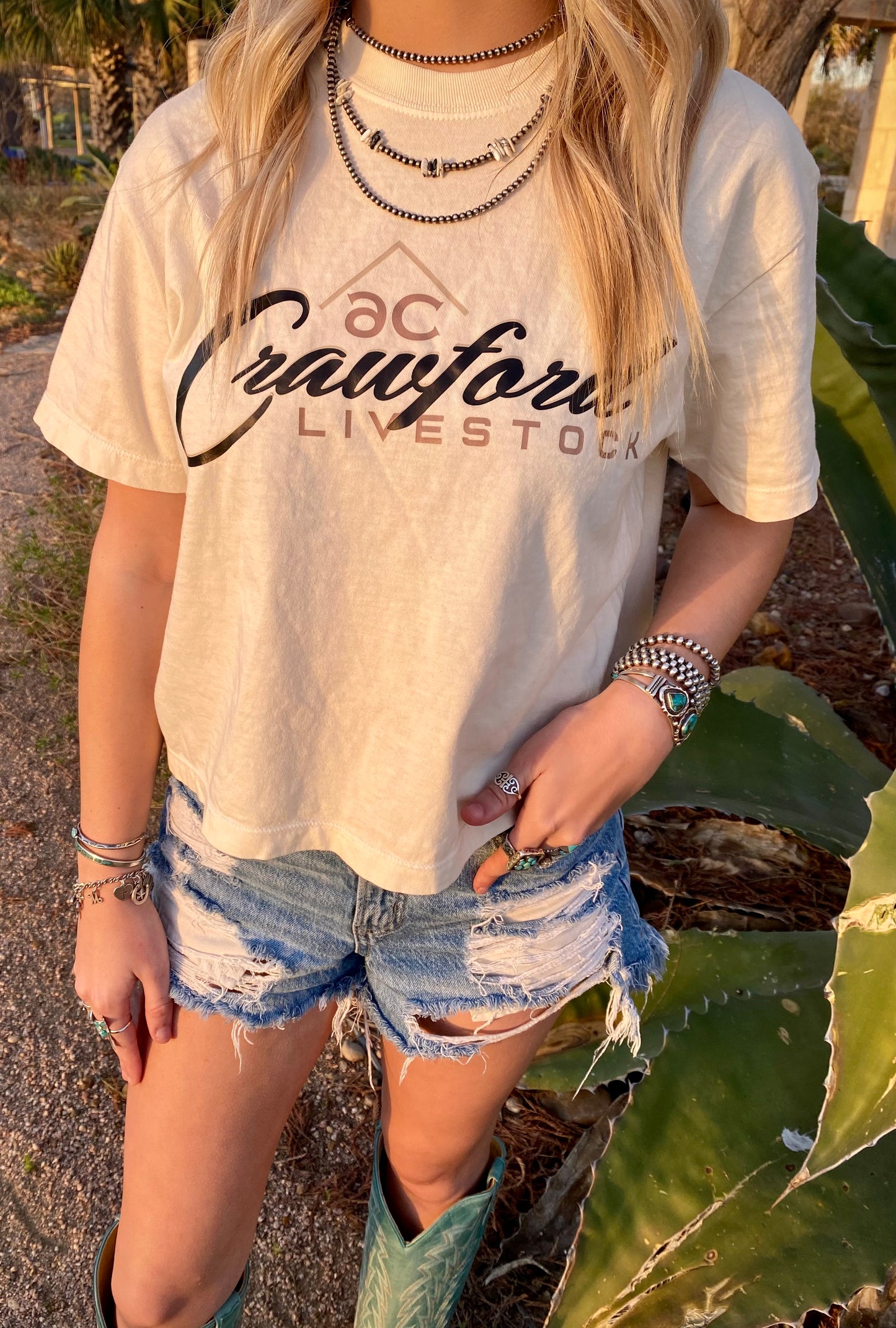 Women’s Cream Crop
