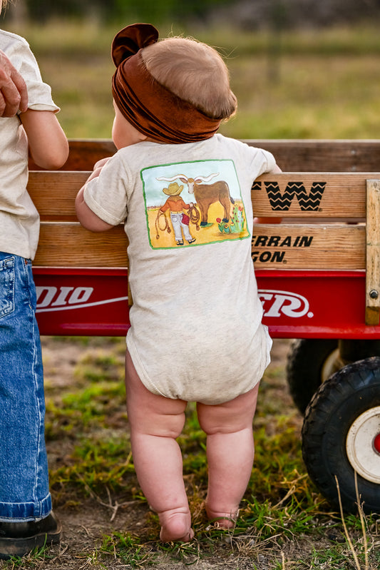 Cowboy Cream Onesie